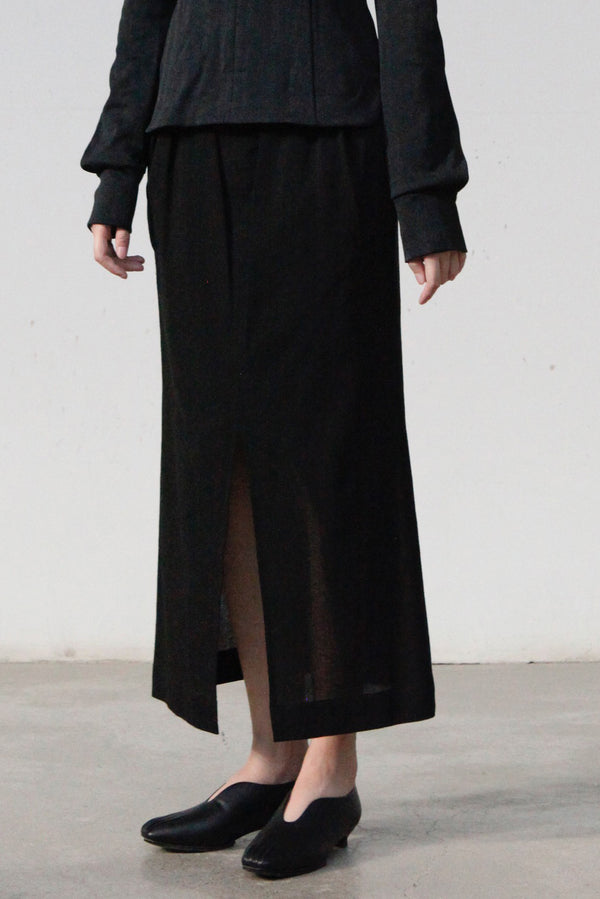 mame kurogouchi crepe hole high waist skirt MM22SS SK042